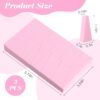 72 Pcs Makeup Wedges Sponges, Triangle Cosmetic Makeup Sponge Wedges, Disposable Facial Sponges for Foundation Liquid Cream Blending and Smoothing(White/Nude/Pink)