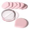 8Pcs Air Cushion Makeup Sponges for Foundation with Portable Box | Latex-Free Blending Sponge for Liquid, Cream, Foundation and Powder | Round Powder Puff | Mix
