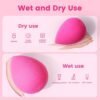 Trio Set Large, Mini and Standard Makeup Sponges with Soft and Bouncy Touch, Beauty Sponges Blender in Rose Pink for Powder, Cream and Liquid Blending