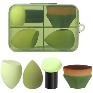 61COlxnIxnL._SL1500.jpg 1 Pieces Foundation Brushes,3 Pieces Set of Makeup Sponges