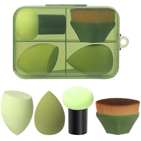 1 Pieces Foundation Brushes,3 Pieces Set of Makeup Sponges