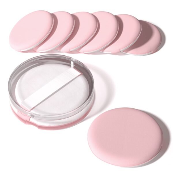 8Pcs Air Cushion Makeup Sponges for Foundation with Portable Box | Latex-Free Blending Sponge for Liquid, Cream, Foundation and Powder | Round Powder Puff | Mix