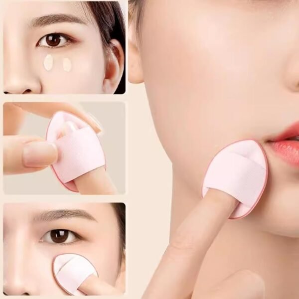 61oqfgwMMyL._SL1500 75PCS Finger Powder Puff Mini Makeup Sponge Soft Beauty Makeup Blender Puff for Foundation, Face Powder, Under Eye Setting, Concealer, Repair Cream, Cosmetic Tool