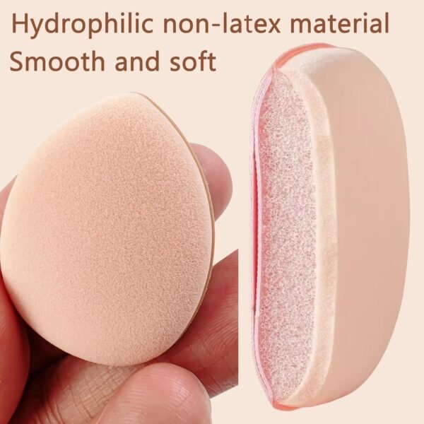 71Iz4ad1ImL._SL1500 75PCS Finger Powder Puff Mini Makeup Sponge Soft Beauty Makeup Blender Puff for Foundation, Face Powder, Under Eye Setting, Concealer, Repair Cream, Cosmetic Tool