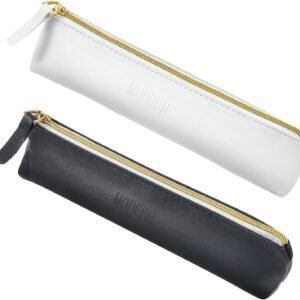 2pcs Small Leather Pouch Mini Cosmetic Bag with Zipper
