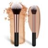 Makeup Brushes Banidy Powder Foundation Brush Flawless Powder Brush Set with Highlighter Brush Blush Brush with Wooden Handle Perfect for Blending, Buffing Liquid