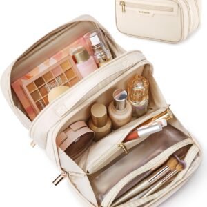 Travel Makeup Bag, Make Up Bag with Multiple Compartments for Organizer