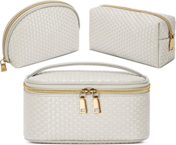 71nAeN6S66L._AC_SL1500.jpg Makeup Bag 3 Pcs waterproof Cosmetic Bag Portable Travel Cosmetic Bag