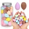 48 PCS Makeup Sponge Set,Mini Beauty Blender Sponge, Multi-Colored Beauty Blender for Face Cosmetic Applicator for Powder Teardrop and Beveled Shapes