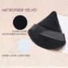 812KvNNTw-L._SL1500 24 Pieces Powder Puff, Triangle Makeup Puff Cotton Powder Face Washable Body Powder Puff for Loose Powder Body Cosmetic Foundation Sponge Makeup Tool (8B8W8N)