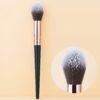 Premium Flame Design Highlighter Brush: Soft, Angled, Ideal for Daily and Professional Makeup