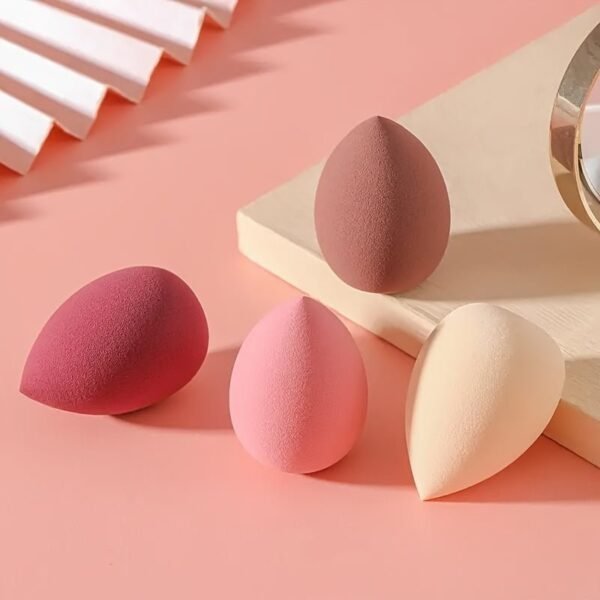 af9554df-fbde-4a52-8272-f5abd0c51358-1.jpg 4pcs Makeup Sponge Blender - Non-Latex, Skin-Friendly, Dual Use for Wet and Dry Foundation Blending