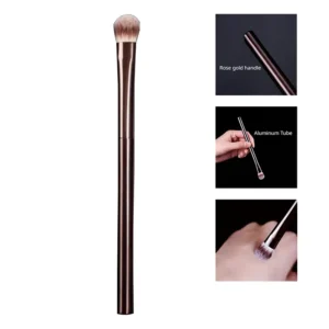 Precision Eyeshadow Brush - Soft Bristles, Metal Handle